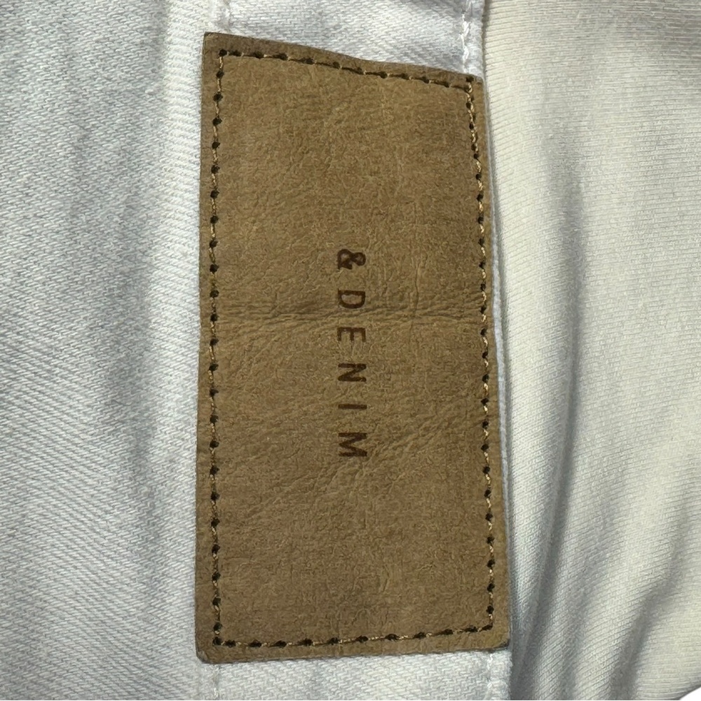 H&M Mama Maternity Straight Ankle Jeans Beige Size Small NWT - Picture 7 of 11